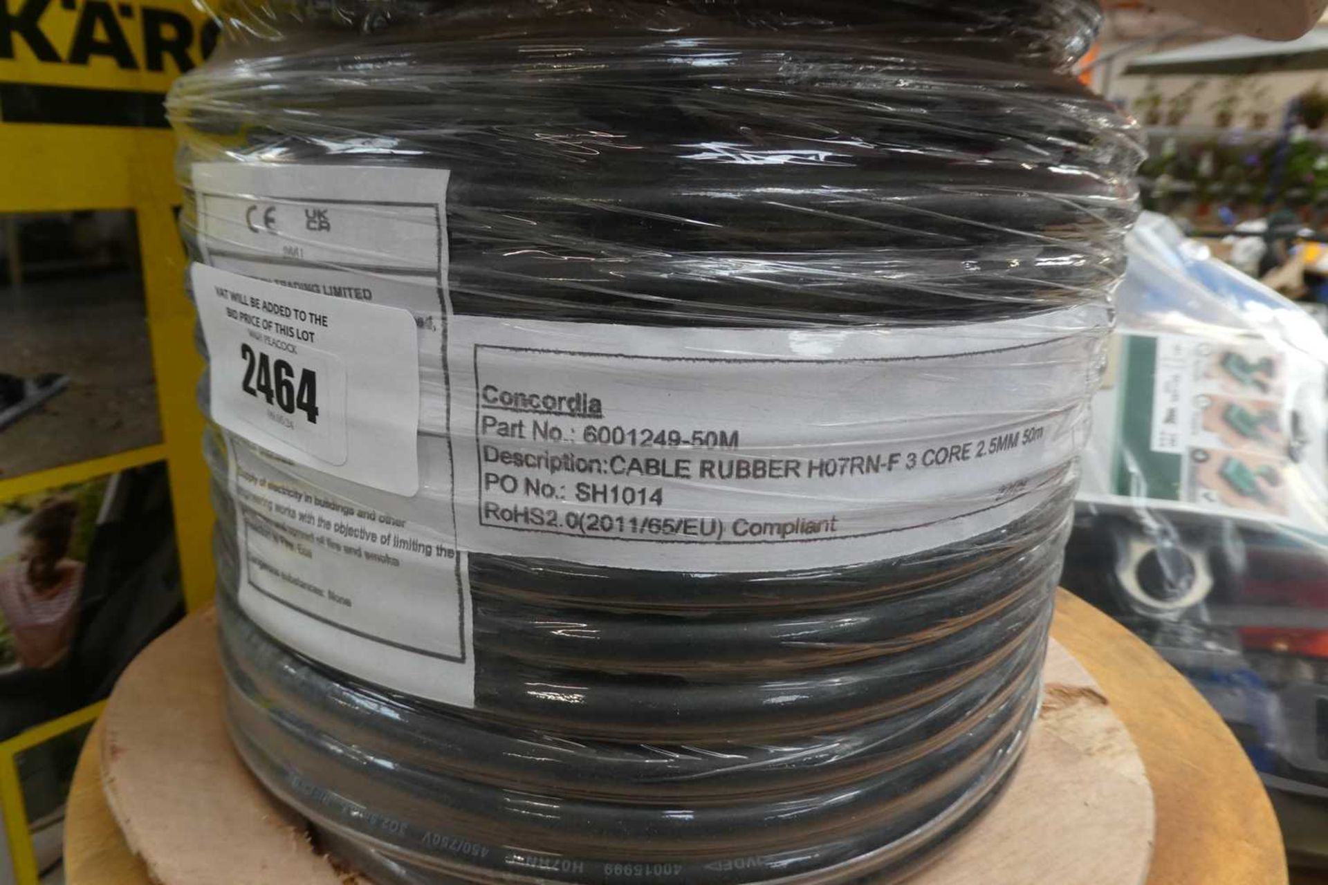 +VAT 3 reels of mixed size cabling - Image 2 of 4