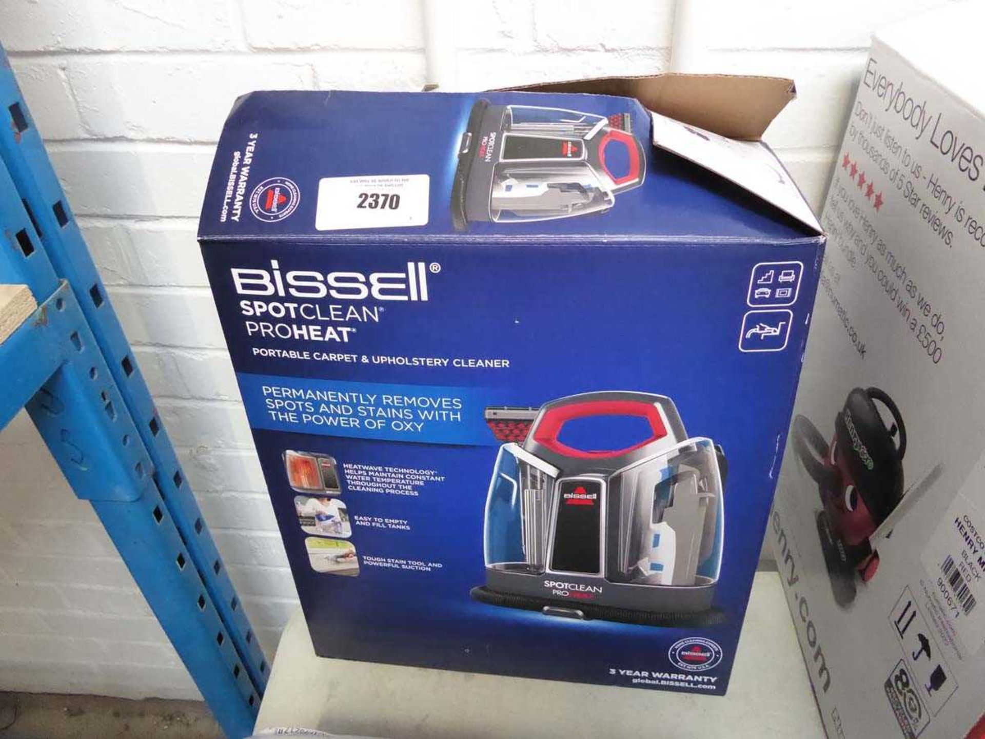 +VAT Boxed Bissell SpotClean ProHeat portable carpet and upholstery cleaner