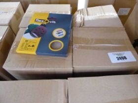 +VAT 4 boxes containing 20 packs each of Flexovit 115mm sanding discs (80 grit)