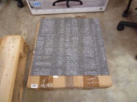 Box containing large quantity of grey carpet tiles