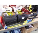 +VAT 2 Bon-Aire 12V tyre inflators with 2 Karcher WV6 cordless window vacs, air pump and 2