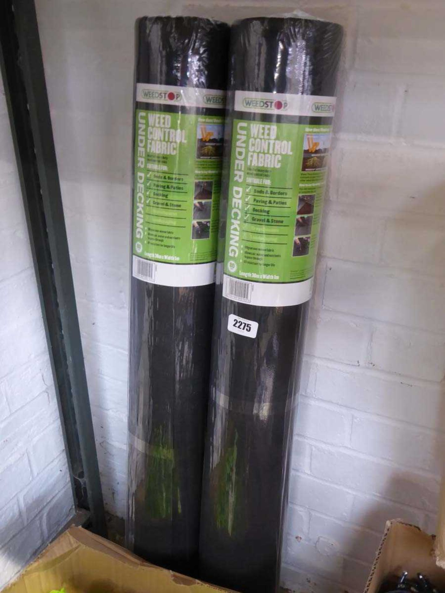 2 30x1m roll of weed control fabric