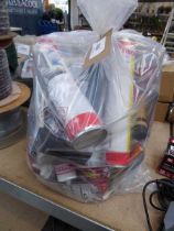 +VAT Large quantity of various glues, silicones, paints, fillers, sanding disks, saw blades,