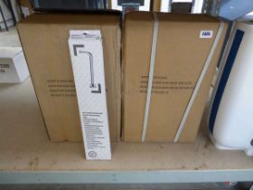 2 boxes containing 40 wall round shower arms
