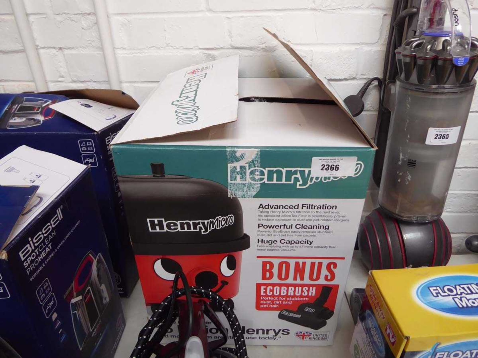 +VAT Boxed Henry micro vacuum cleaner (no pole or hose)