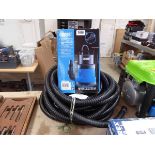 Draper 230V submersible water pump with hose