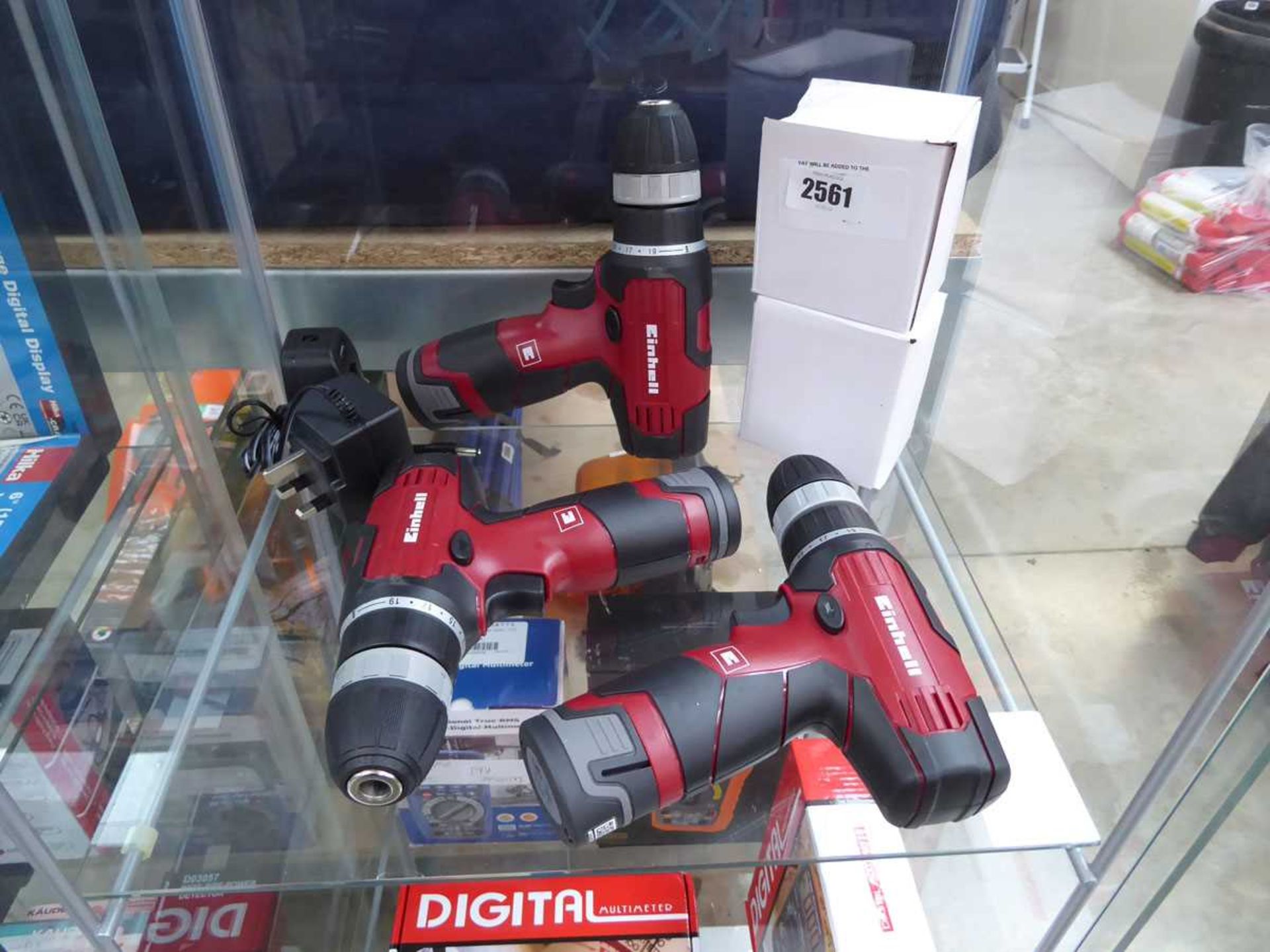 +VAT 3 Einhell cordless drills (each with charger and battery)