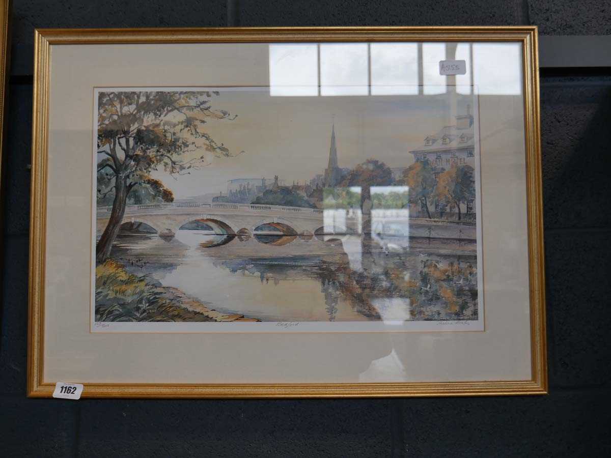 6 images incl. print of 'The Laughing Cavalier' by Franz Hals, picture of 'Bedford Bridge' by Thelma - Image 2 of 7