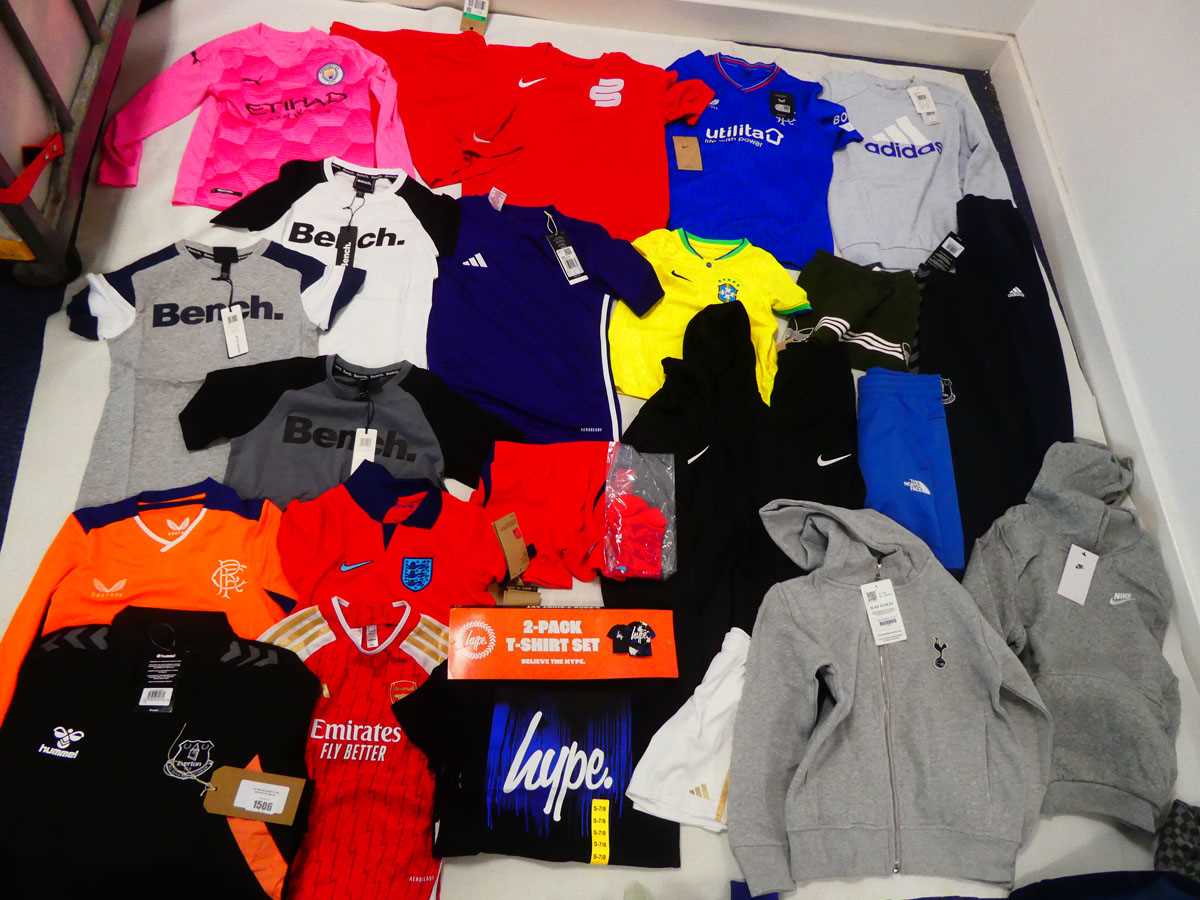 Selection of children's sportswear