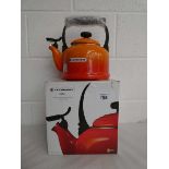 +VAT Le Creuset kettle in orange, boxed