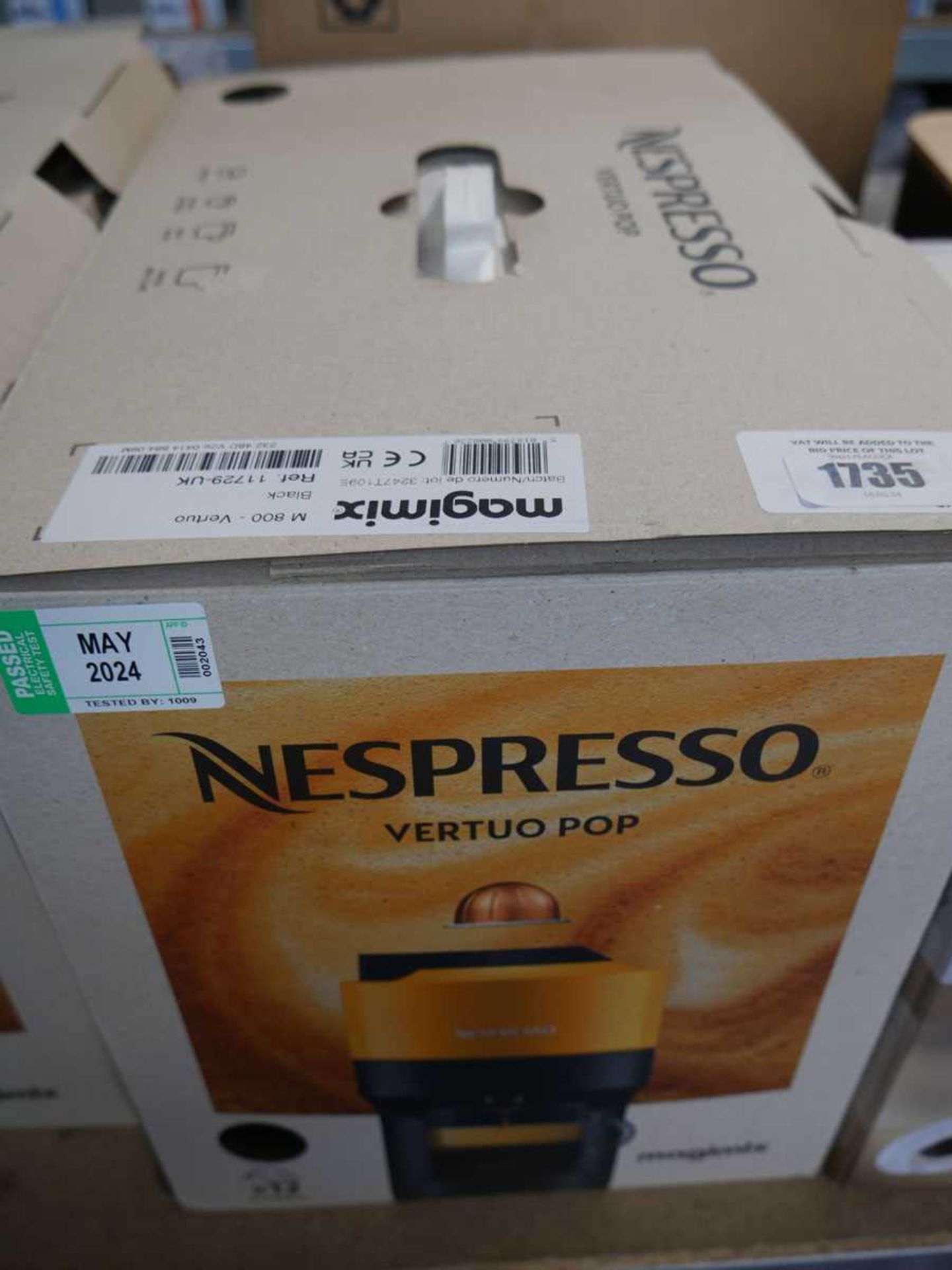 +VAT Boxed Nespresso Vertuo Pop Magimix coffee machine