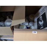 2 boxes containing Denby dinnerware