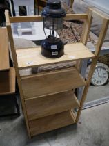 Foldable display shelving unit