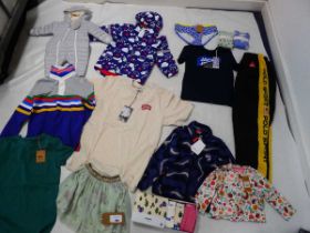 Selection of branded children's clothing to include Blade & Rose, Petit Bateau, Frugi, The White