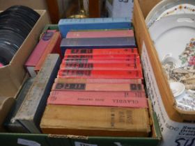 Box containing various books to include Sinclair Lewis, Philip Gibbs, William Kimber etc.