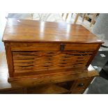 Hardwood trunk in a woven finish