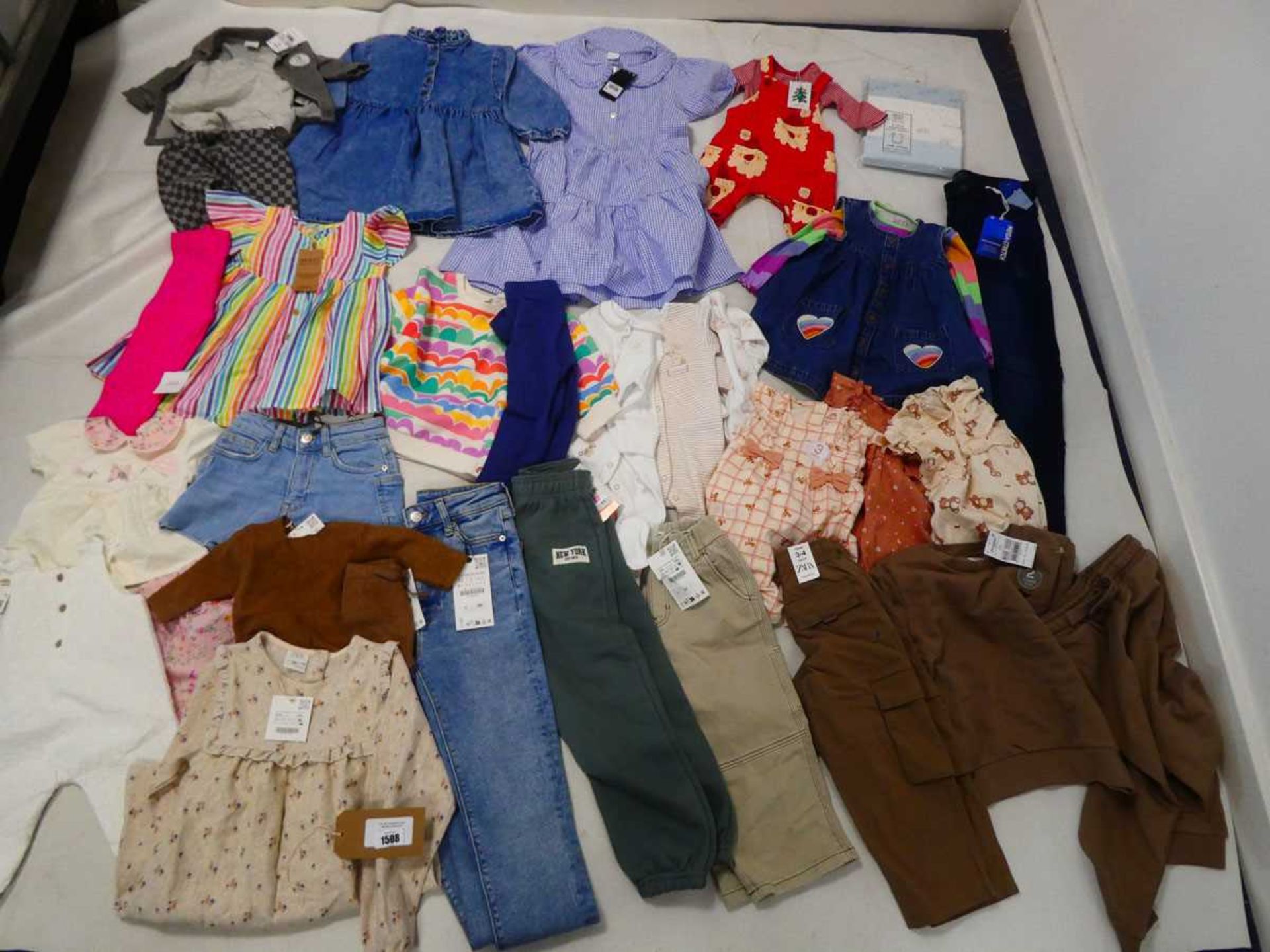 Selection of NEXT and Zara children's clothing