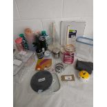 +VAT Bag containing various kitchen homewares to include water bottles, kitchen roll holders,