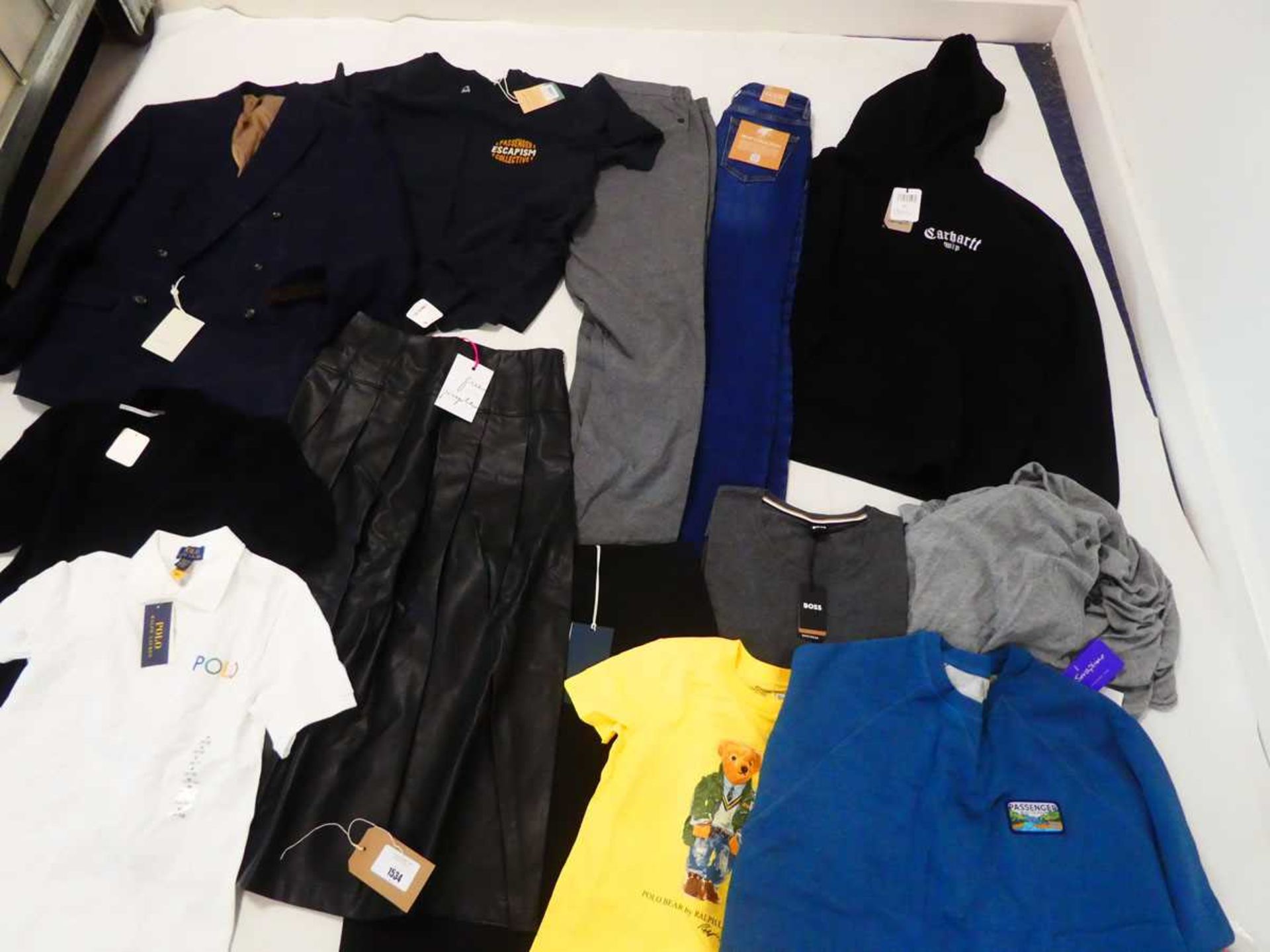 +VAT Selection of clothing to include Moss, Carhartt, Passenger, etc