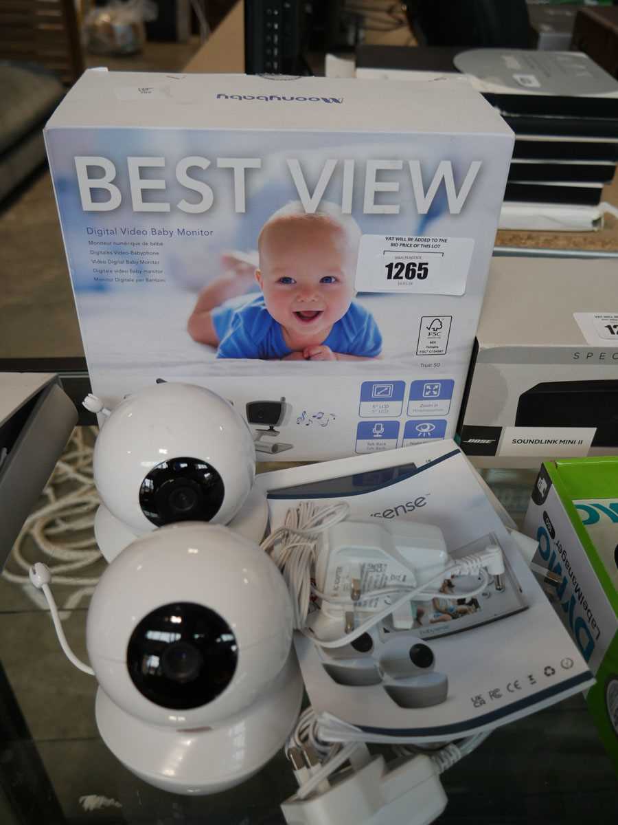 +VAT Best View digital baby monitor with Baby Sense dual camera monitor