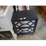 2 drawer mirrored bedside cabinet