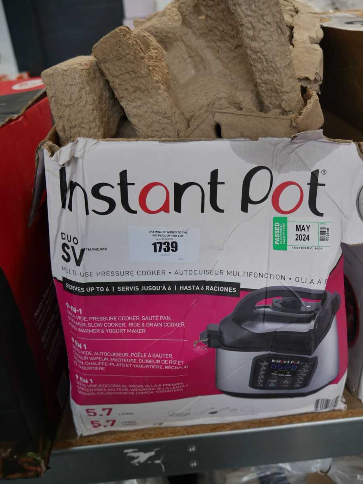 +VAT Boxed Instant Pot multi use pressure cooker