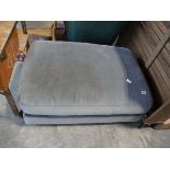 Grey upholstered foot stool