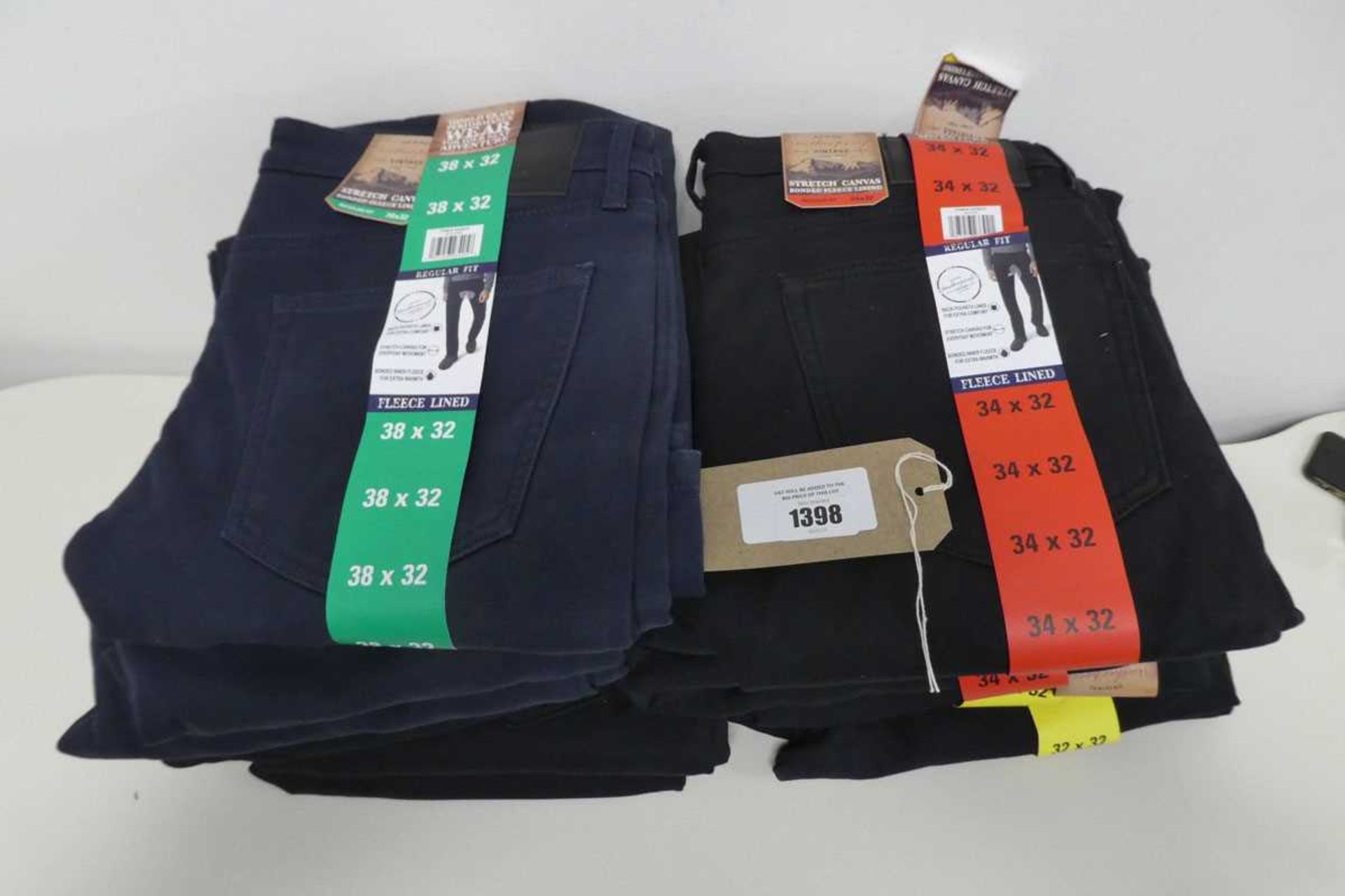 +VAT Approx. 15 pairs of mens Weatherproof fleece lined trousers.