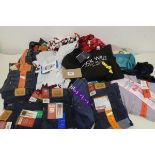 Mixed bag of childrens clothing to include Levi jeans, shorts, pyjamas, jumpers ect.