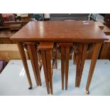 Poul Hundevd inspired mid-century set of 5 teak nesting tables