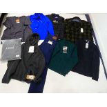 +VAT Selection of clothing to include Finisterre, Jack & Jones, Seekers, etc