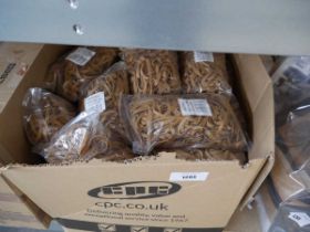 +VAT Box containing large quantity of 150 x 6mm elastic bands