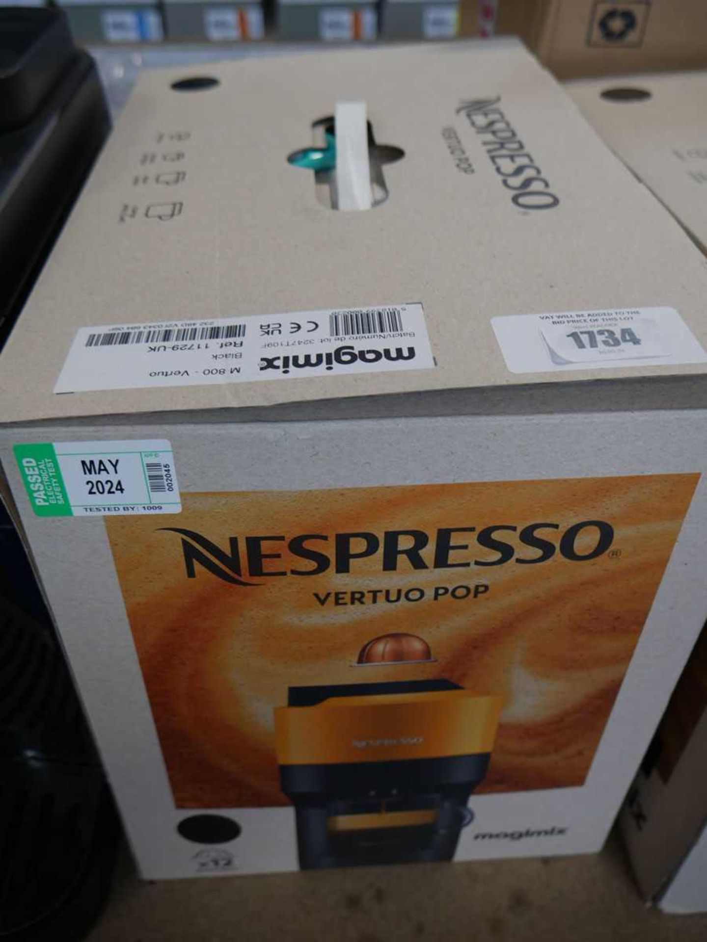+VAT Boxed Nespresso Vertuo Pop Magimix coffee machine
