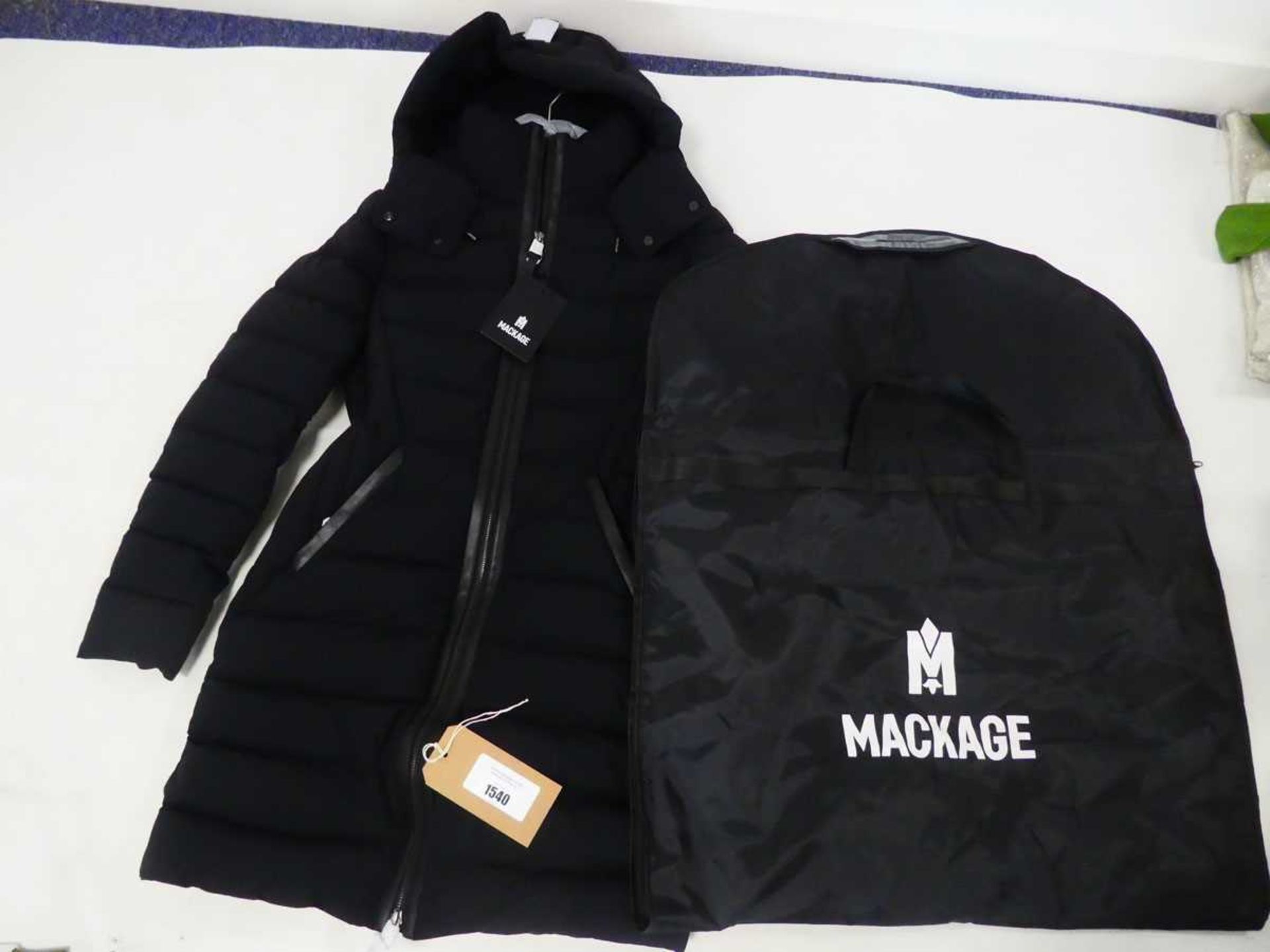 +VAT Mackage farren coat in black size small with garment bag