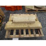 5 oak sleeper off-cuts