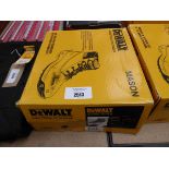 +VAT Boxed pair of DeWalt Mason steel toe safety boots in brown (size 9)