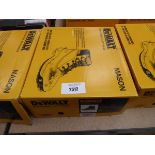 +VAT Boxed pair of DeWalt Mason steel toe safety boots in brown (size 9)