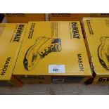 +VAT Boxed pair of DeWalt Mason steel toe safety boots in tan (size 8)