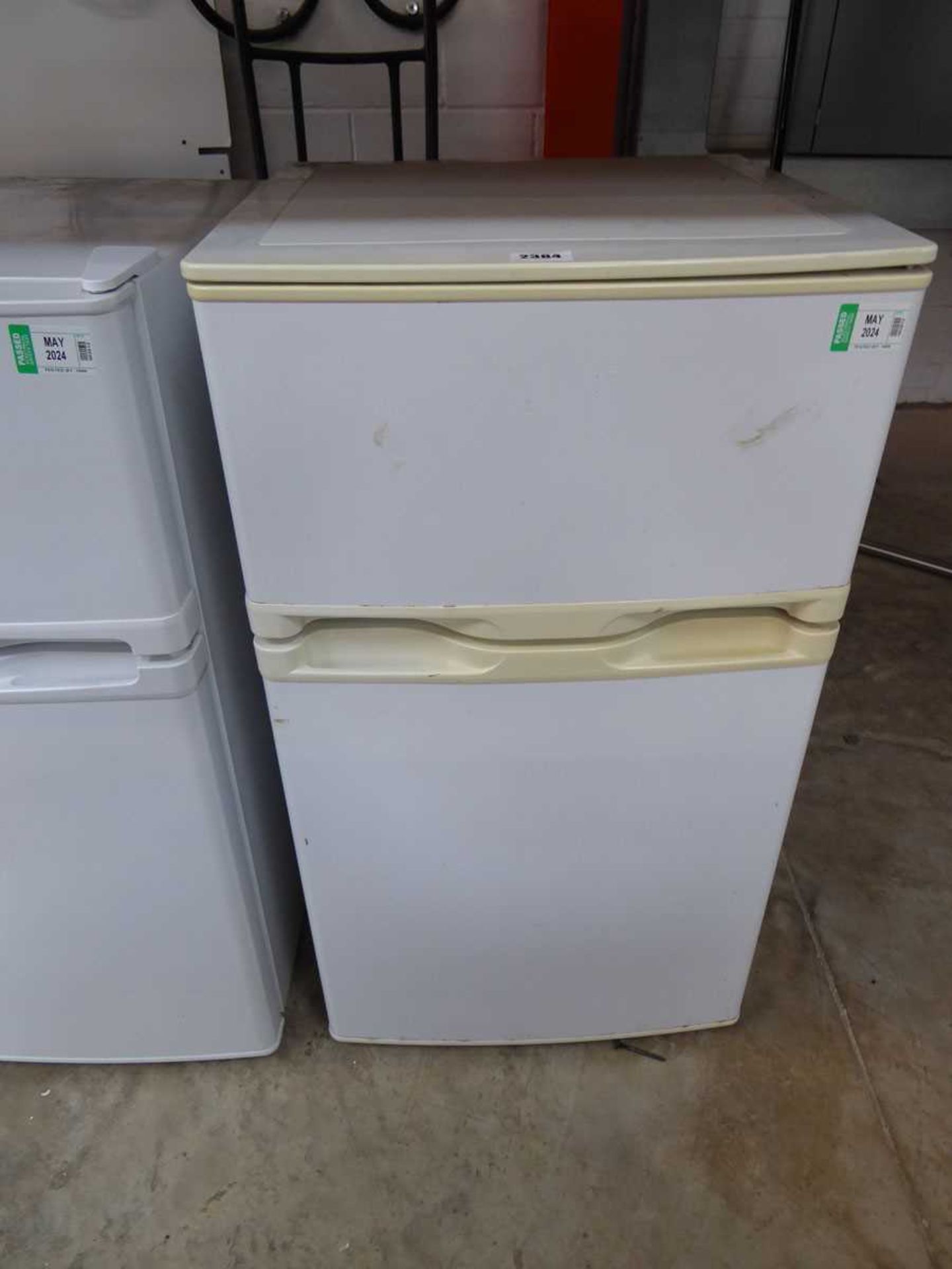 Small white fridge freezer