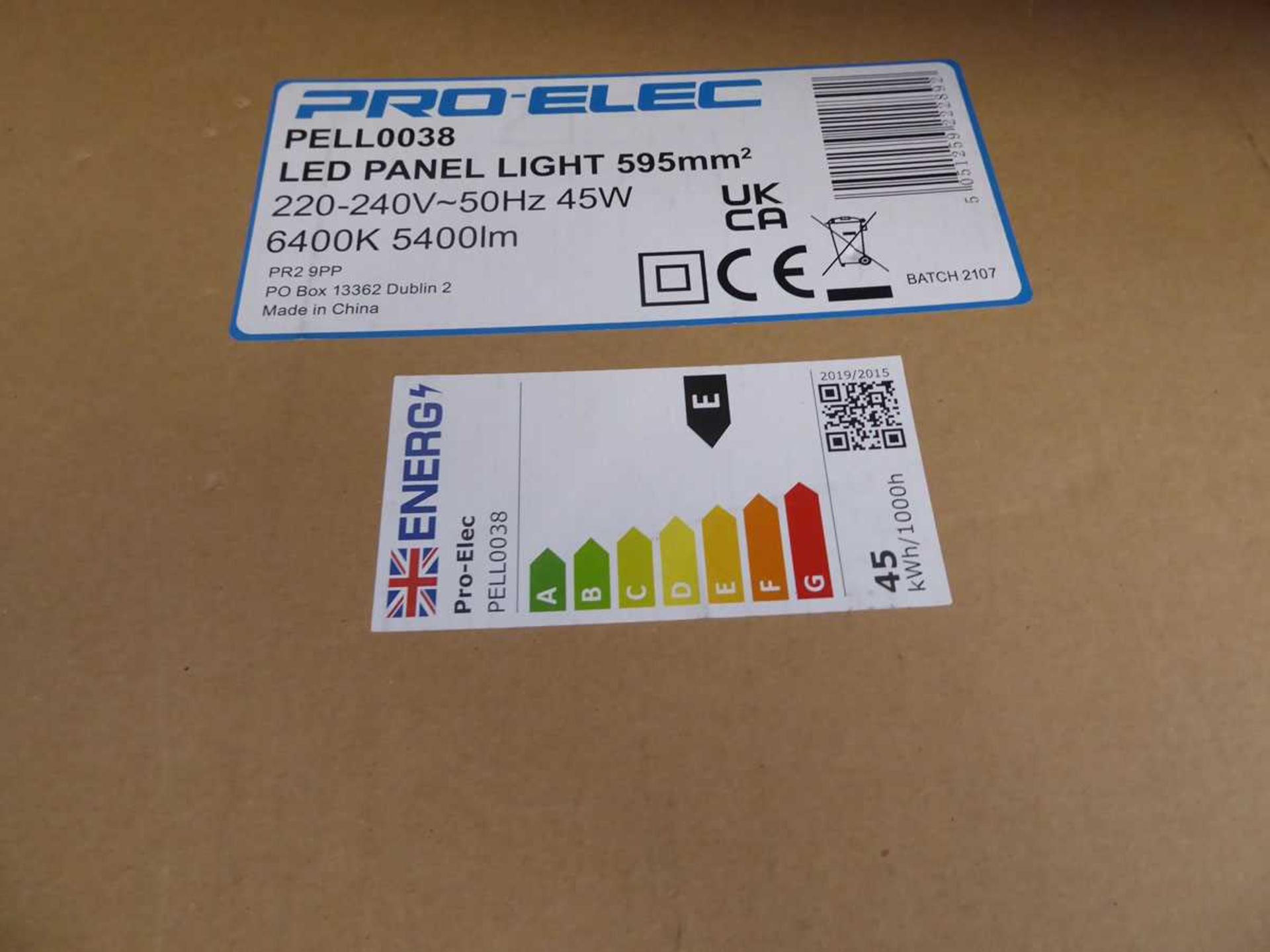 +VAT Approx. 19 LED square panel lights - Image 2 of 2