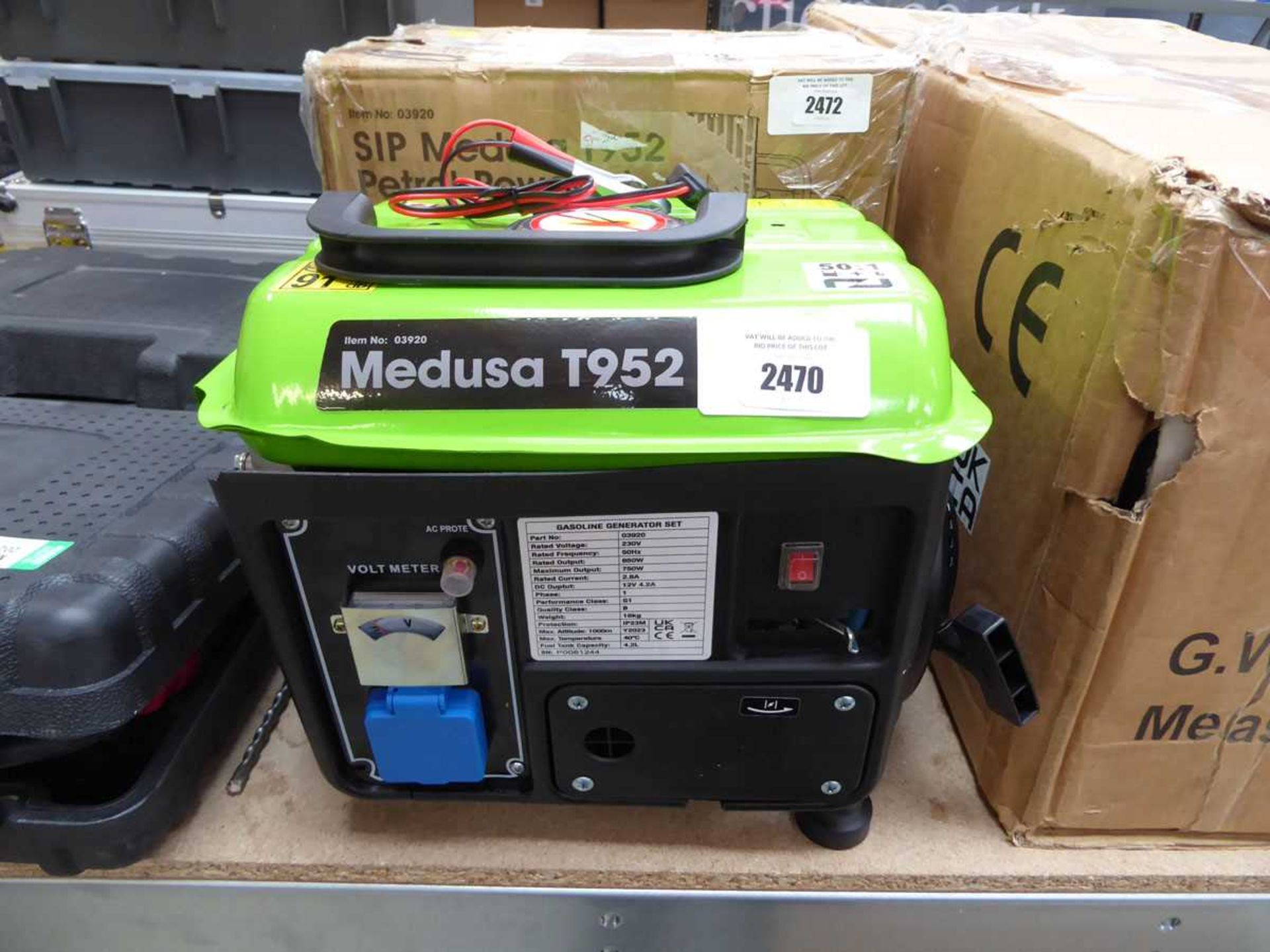 +VAT SIP Medusa T952 petrol powered generator