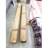 9 lengths of feather board timber