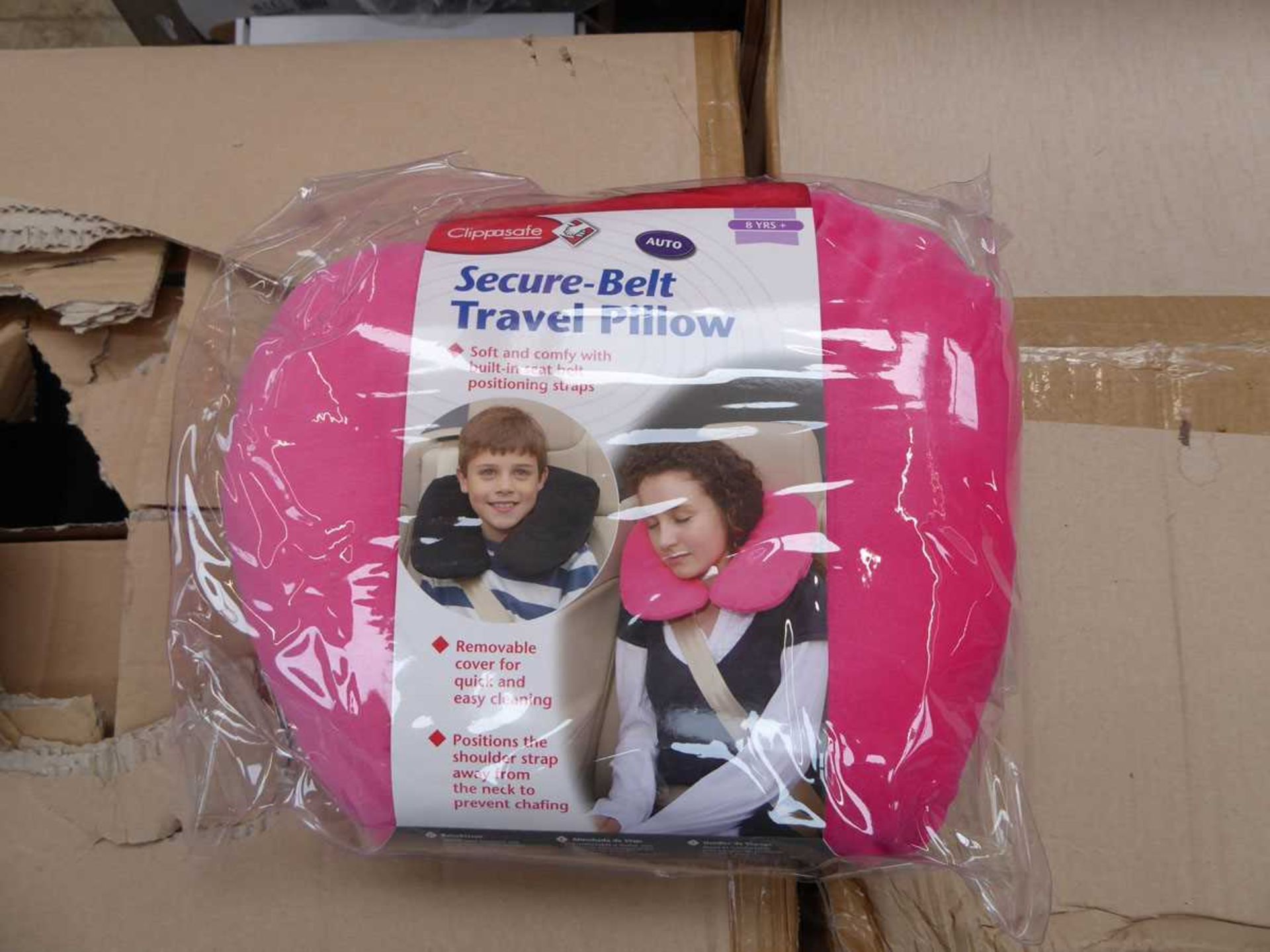 2 boxes containing approx. 24 piece each of pink car seat neck cushions - Bild 2 aus 2