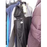 +VAT Callaway 1/4 zip long sleeve top in black (size M) with Callaway full zip jacket in grey and