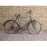 Vintage Raleigh gents town bike with brooks style saddle