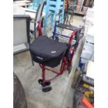 Mobility 3 wheeled walker with shopping bag and seat