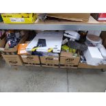 +VAT 5 boxes of mixed electrical and various other items incl. Imou security camera, Duratool