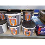 7 5.25kg tubs of Ultipro powdered mortar plasticiser