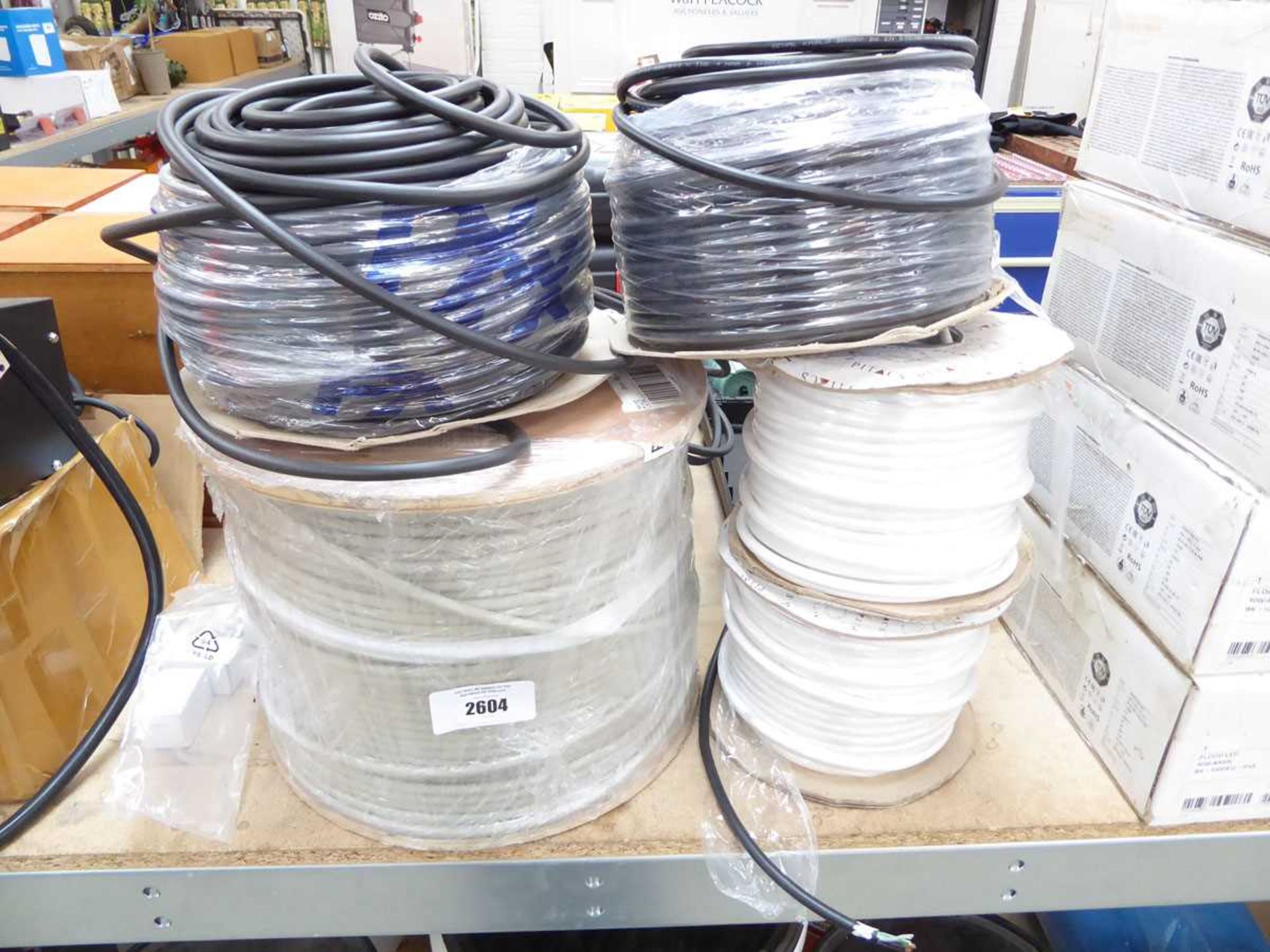 +VAT 6 reels of mixed cabling