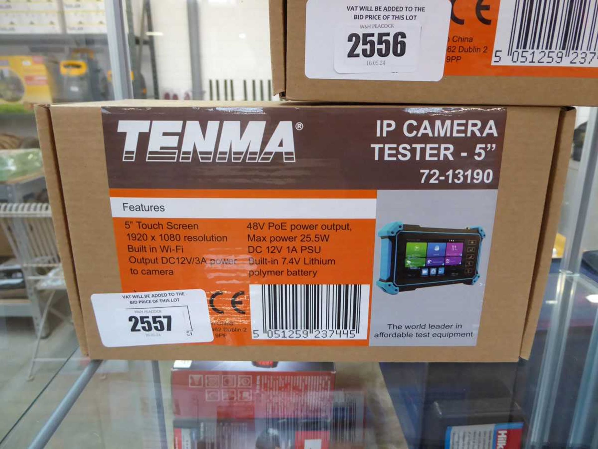 +VAT Boxed Tenma 5" IP camera tester